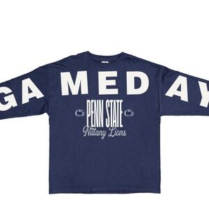 Pressbox Navy and White Game Day Shirt